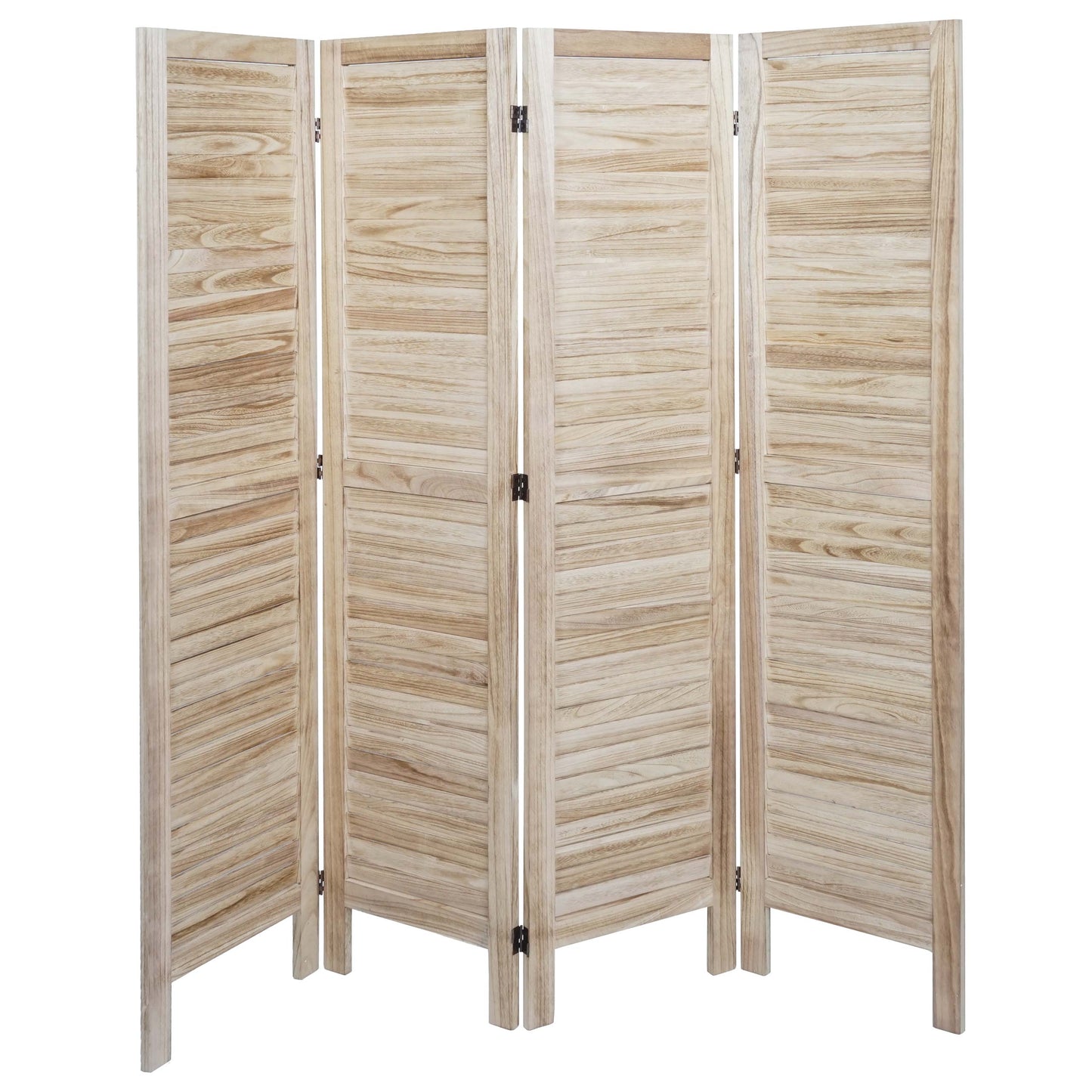 Cosmo Casa - Privacy Scherm - Shabby Look Roomdivider - Hout - Lichtbruin