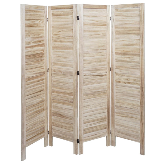 Cosmo Casa - Privacy Scherm - Shabby Look Roomdivider - Hout - Lichtbruin