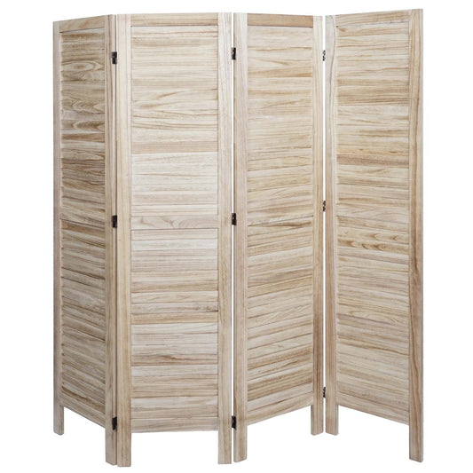 Cosmo Casa - Privacy Scherm - Shabby Look Roomdivider - Hout - Lichtbruin