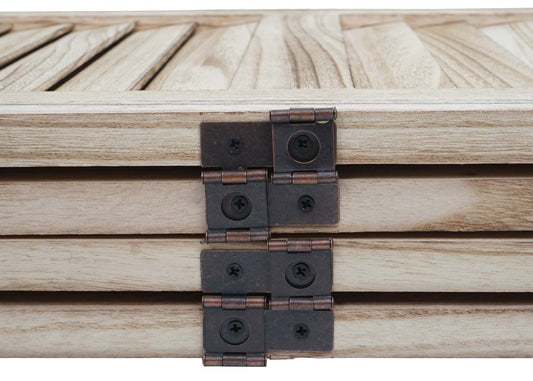 Cosmo Casa - Privacy Scherm - Shabby Look Roomdivider - Hout - Lichtbruin