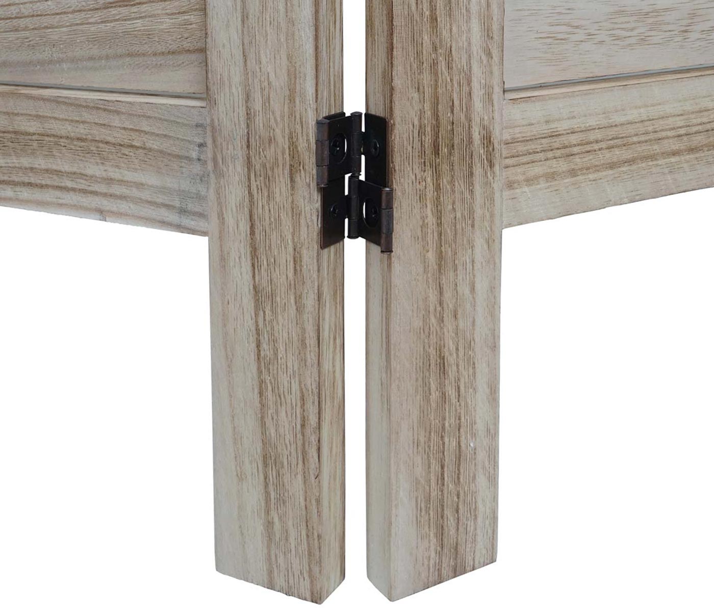 Cosmo Casa - Privacy Scherm - Shabby Look Roomdivider - Hout - Lichtbruin