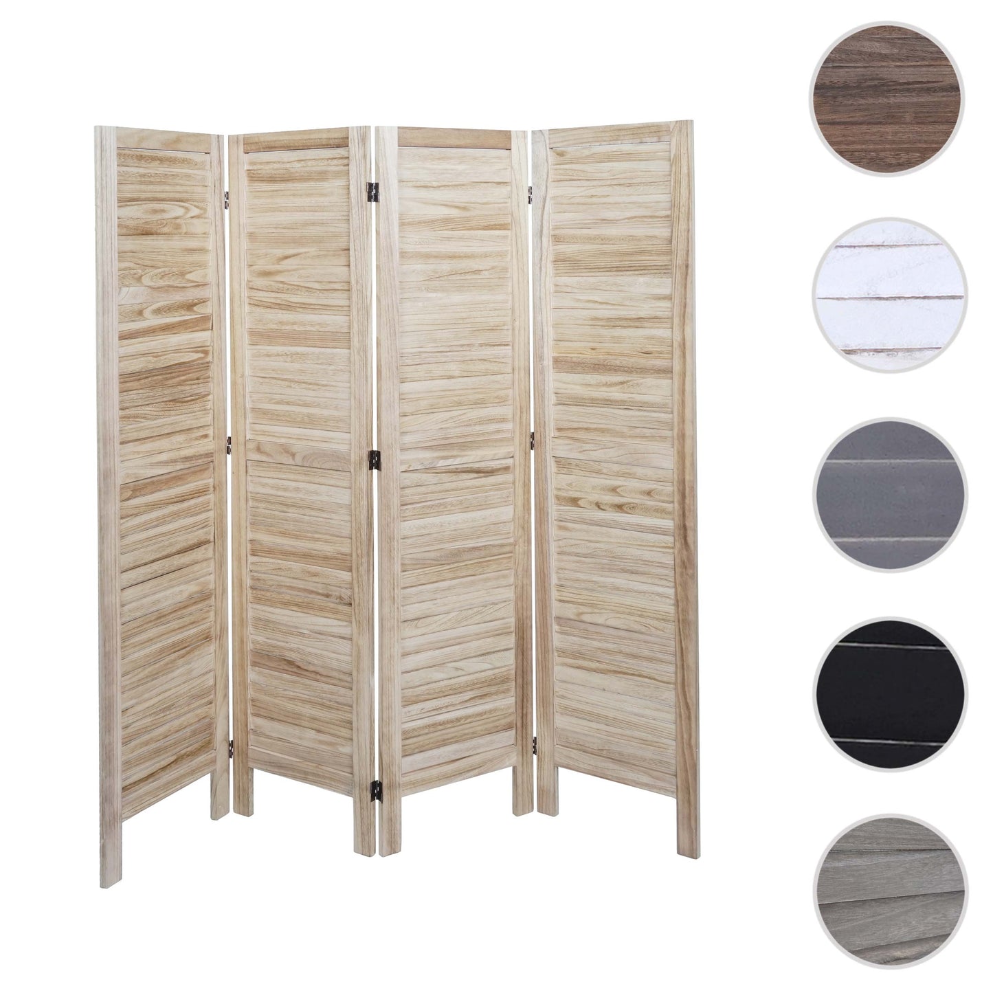Cosmo Casa - Privacy Scherm - Shabby Look Roomdivider - Hout - Lichtbruin