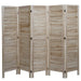 Cosmo Casa - Privacy Scherm - Shabby Look Roomdivider - Hout - Lichtbruin