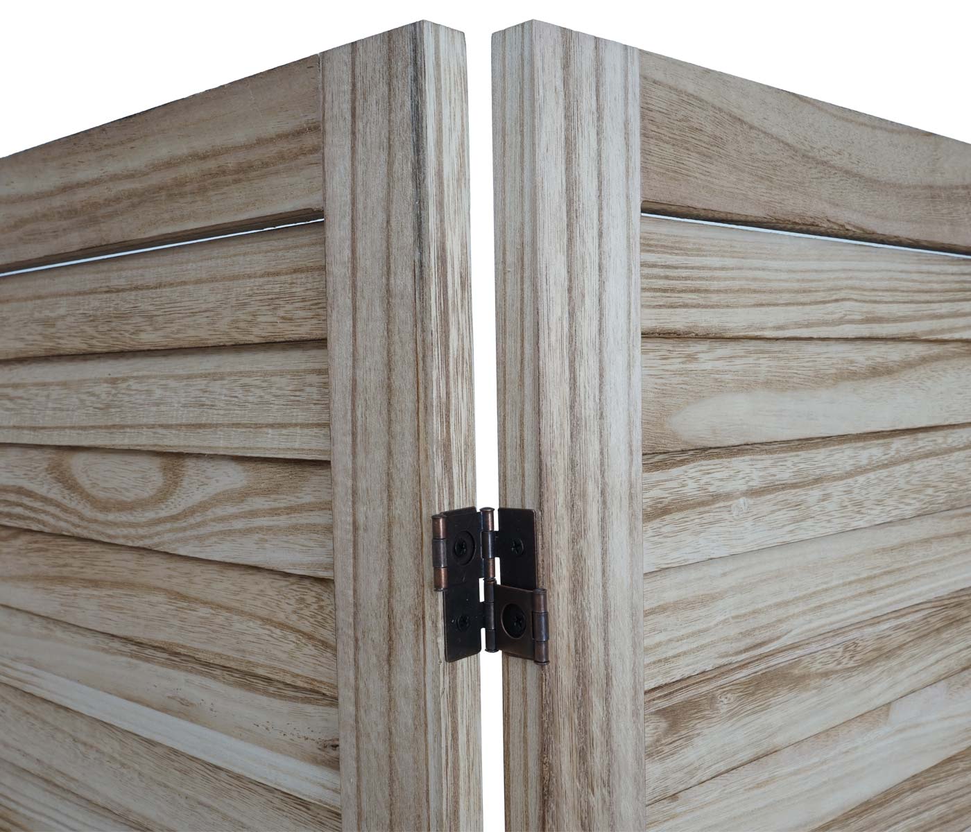 Cosmo Casa - Privacy Scherm - Shabby Look Roomdivider - Hout - Lichtbruin