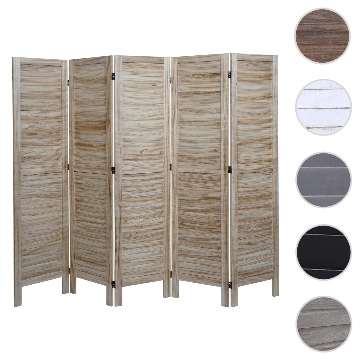 Cosmo Casa - Privacy Scherm - Shabby Look Roomdivider - Hout - Lichtbruin