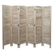 Cosmo Casa - Privacy Scherm - Shabby Look Roomdivider - Hout - Lichtbruin