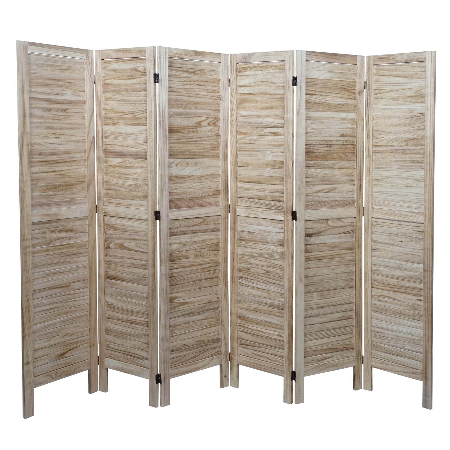 Cosmo Casa - Privacy Scherm - Shabby Look Roomdivider - Hout - Lichtbruin