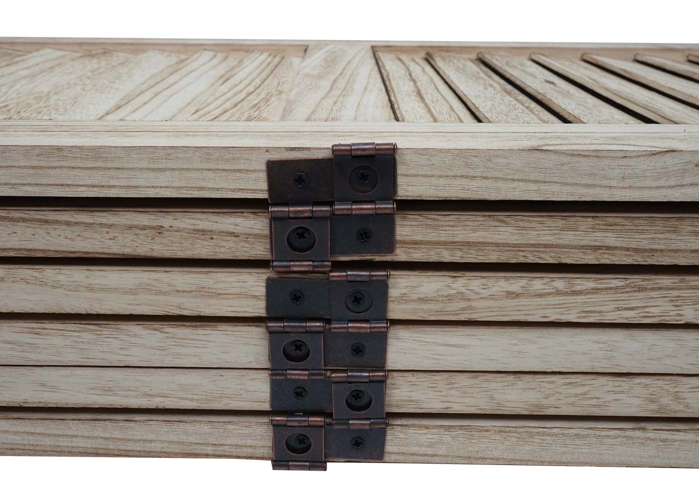 Cosmo Casa - Privacy Scherm - Shabby Look Roomdivider - Hout - Lichtbruin