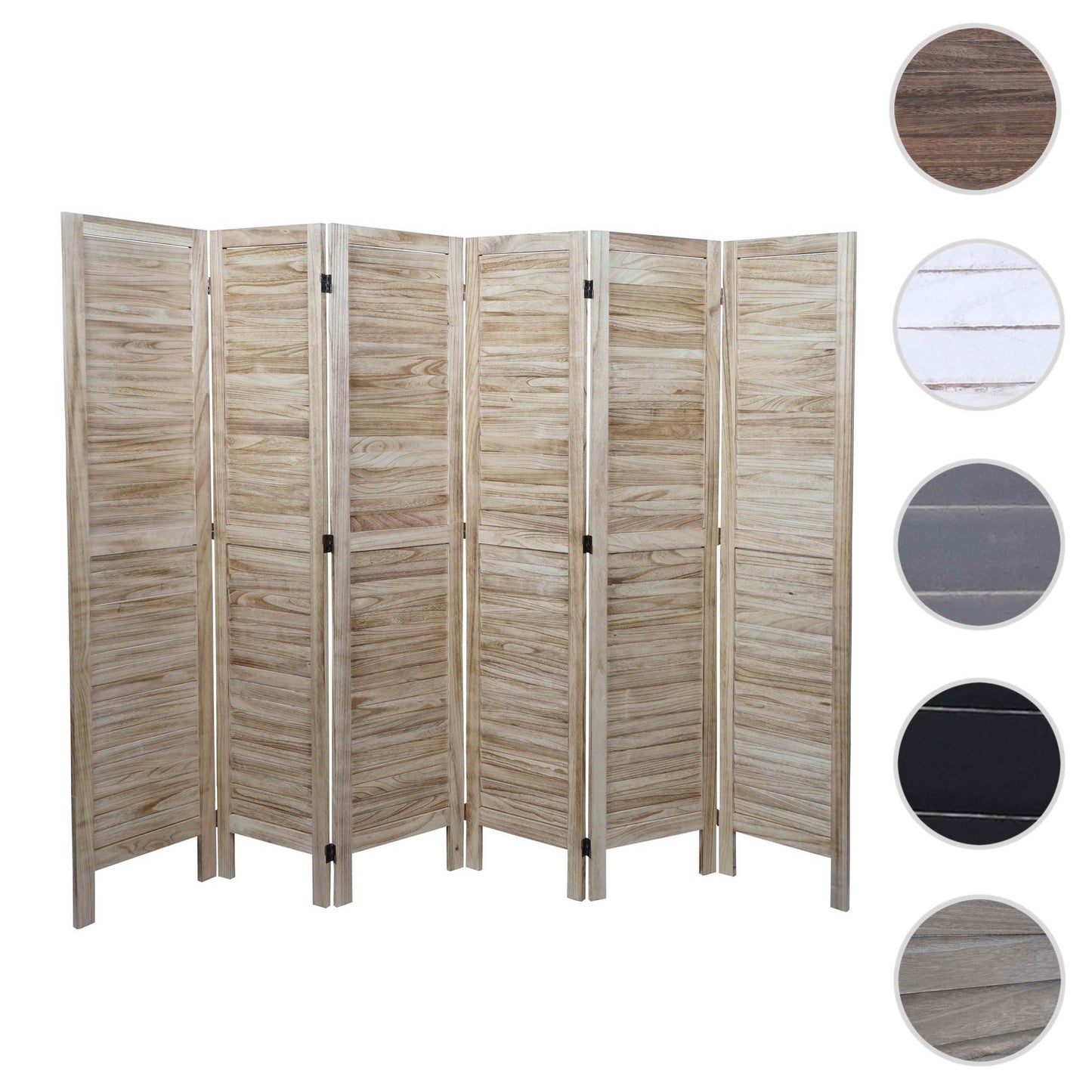 Cosmo Casa - Privacy Scherm - Shabby Look Roomdivider - Hout - Lichtbruin