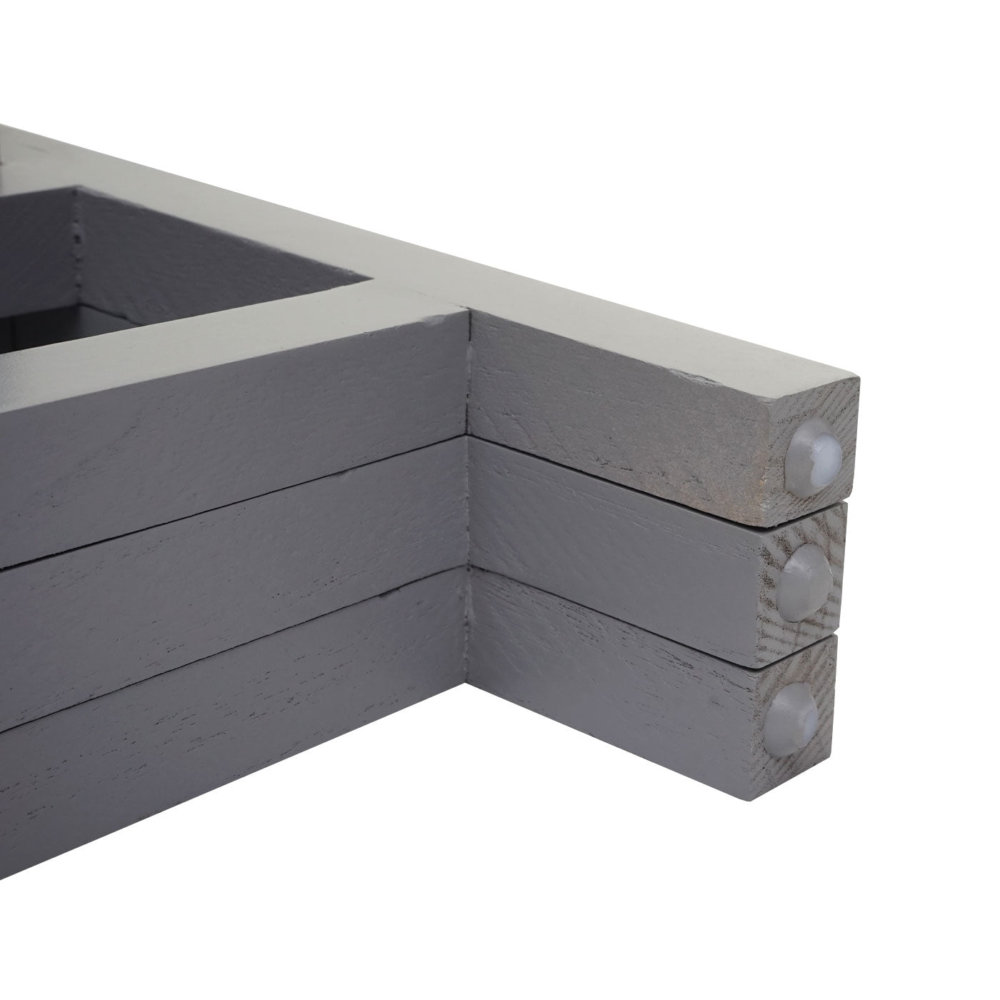 Cosmo Casa - Plantenplank - Staande Plank & Plantenbak - Hout - Shabby Look - Vintage Grijsblauw