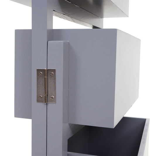 Cosmo Casa - Plantenplank - Staande Plank & Plantenbak - Hout - Shabby Look - Vintage Grijsblauw