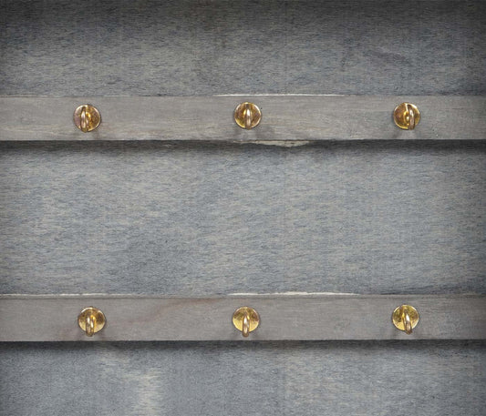 Cosmo Casa - Sleutelkastje “Virginia” - Houten Kistje - Shabby Look Vintage - Grijsbruin - 27×27×6 cm