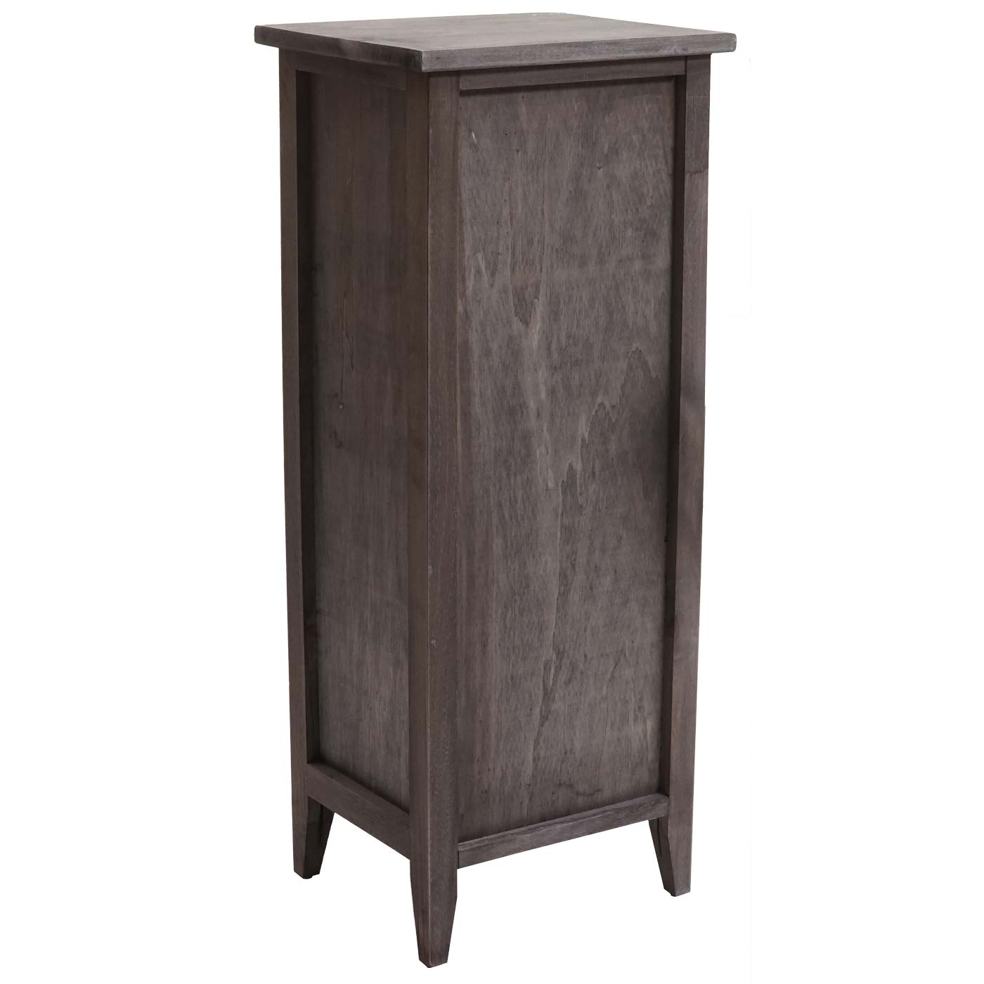 Cosmo Casa - Ladekast - 4 Lades - Shabby Look - Vintage Grijsbruin - 74×30×25 cm