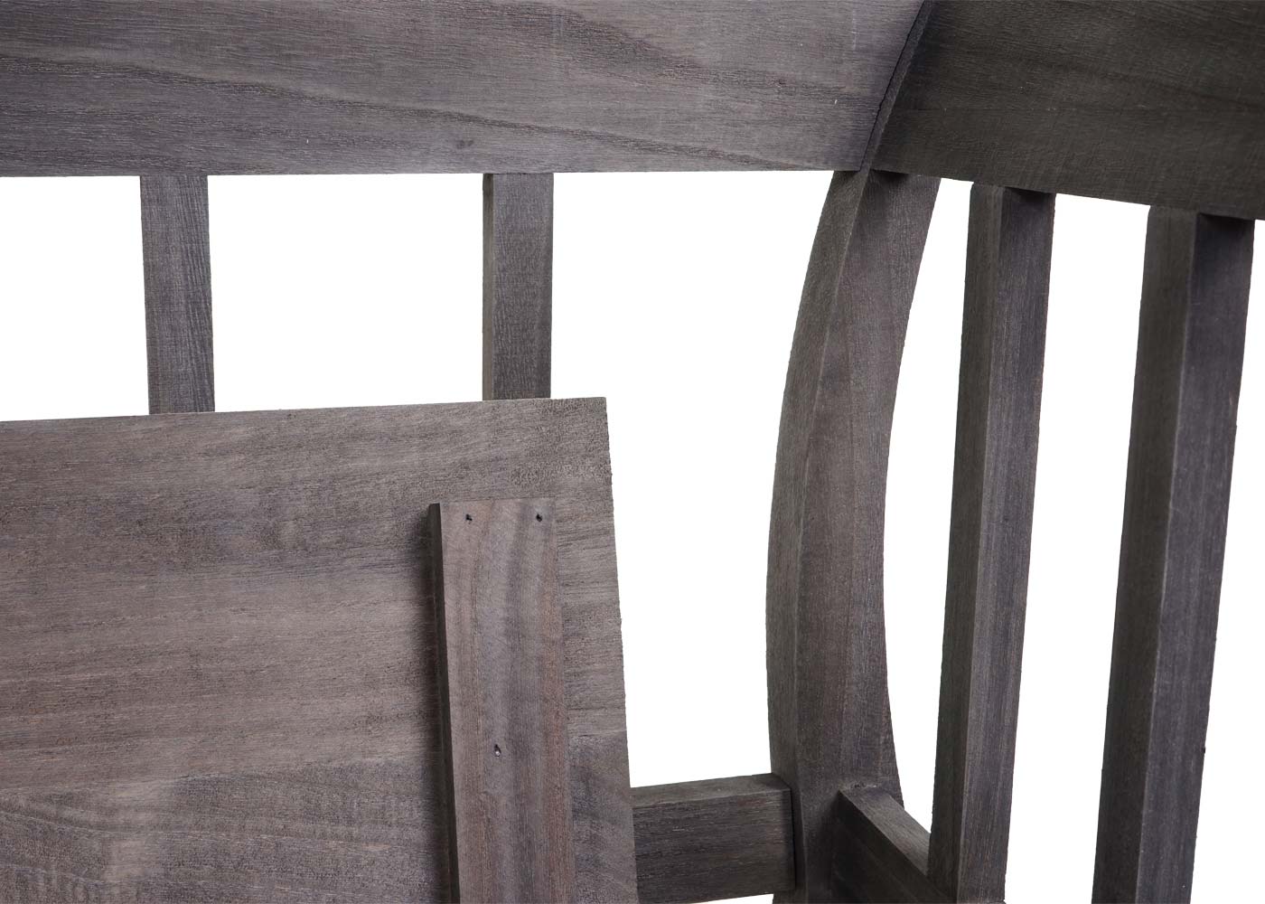 Cosmo Casa - Houten Bank met Opbergkist - Opbergvak & Kussen - Hout - Grijsbruin - 119 cm