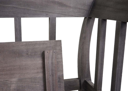 Cosmo Casa - Houten Bank met Opbergkist - Opbergvak & Kussen - Hout - Grijsbruin - 119 cm