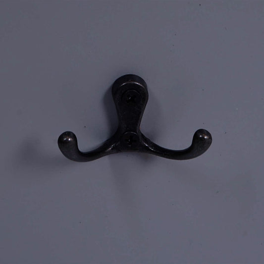 Cosmo Casa - Wandkapstok “Welcome” - Shabby Look Paneel - Grijsblauw - 91×60 cm