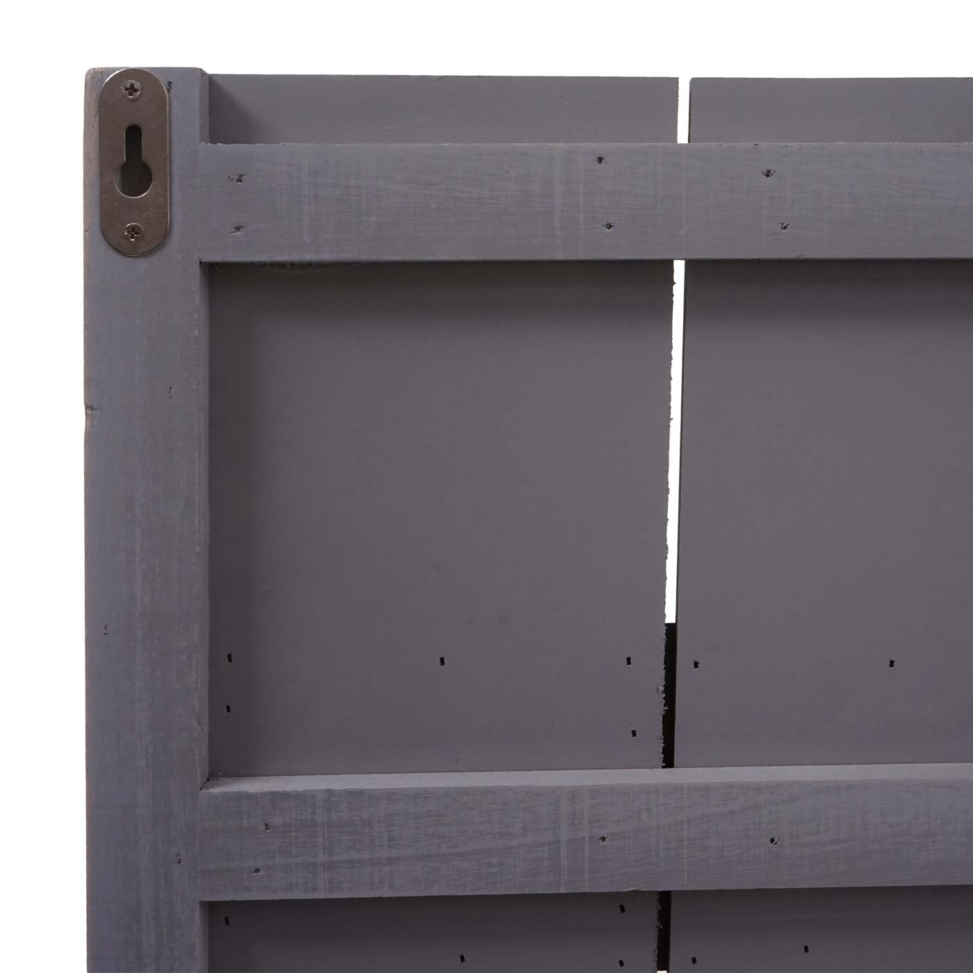 Cosmo Casa - Wandkapstok “Welcome” - Shabby Look Paneel - Grijsblauw - 91×60 cm