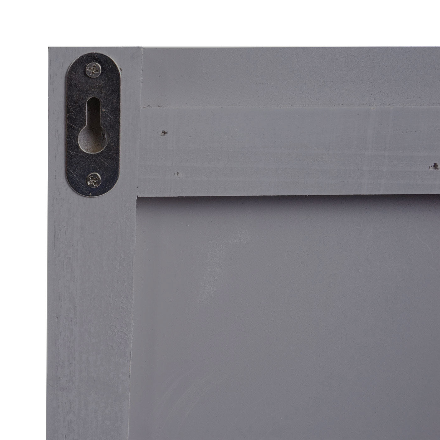 Cosmo Casa - Wandkapstok “Home” - Shabby Look Paneel - 8 Haken - Grijsblauw - 91×60 cm