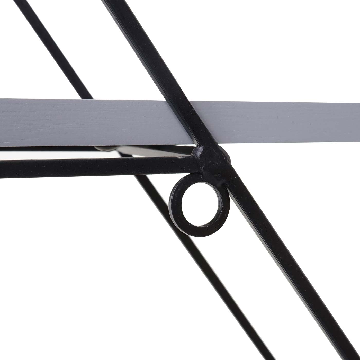 Cosmo Casa - Wandplank - Industrieel Design - Echt Hout - Grijsblauw - 60×55×12 cm