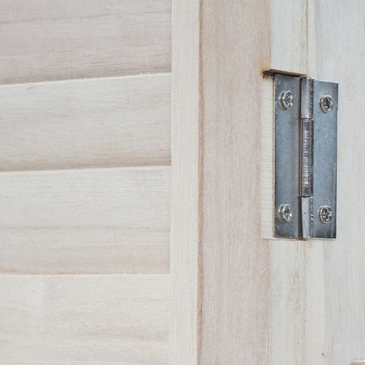 Cosmo Casa - Wandspiegel - Badkamerspiegel met Luiken - Shabby Naturel - 71×46×5 cm