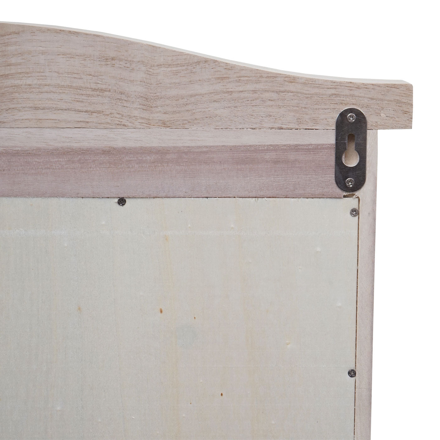 Cosmo Casa - Wandspiegel - Badkamerspiegel met Luiken - Shabby Naturel - 71×46×5 cm