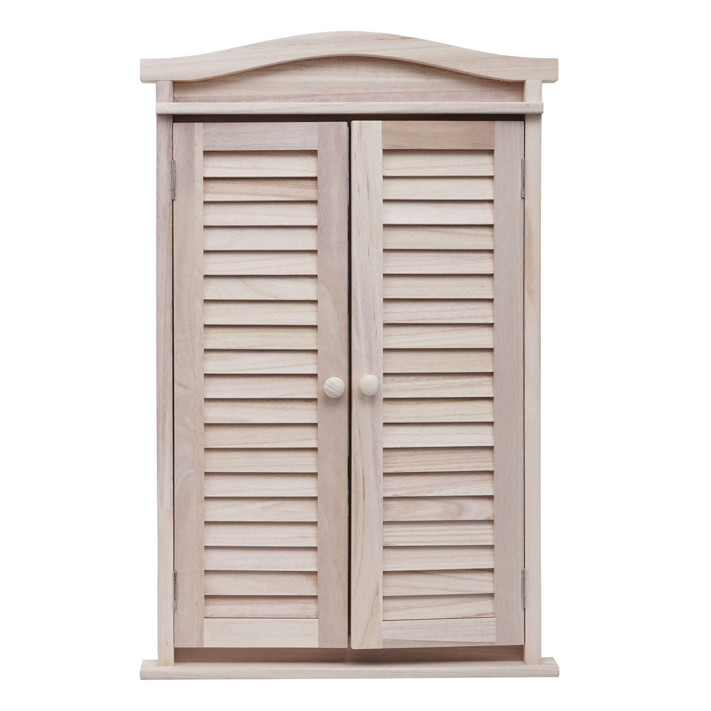 Cosmo Casa - Wandspiegel - Badkamerspiegel met Luiken - Shabby Naturel - 71×46×5 cm