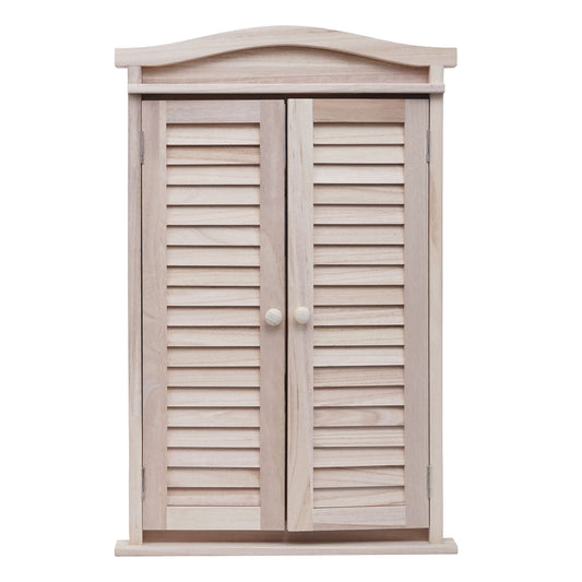 Cosmo Casa - Wandspiegel - Badkamerspiegel met Luiken - Shabby Naturel - 71×46×5 cm