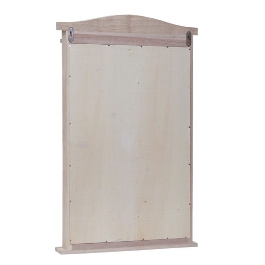 Cosmo Casa - Wandspiegel - Badkamerspiegel met Luiken - Shabby Naturel - 71×46×5 cm
