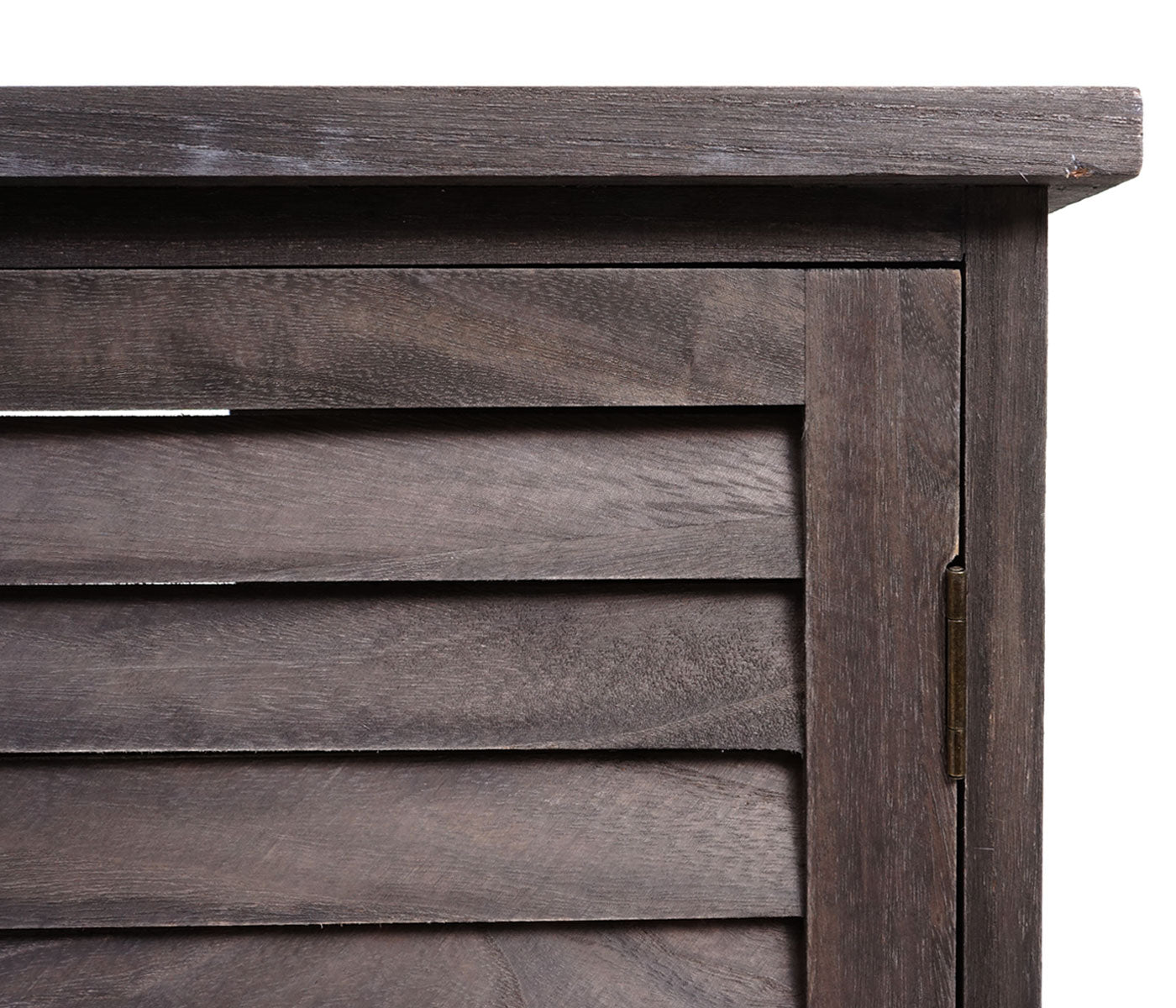 Cosmo Casa - Gootsteenonderkast - Badkamermeubel met Mandlade - Massief Hout - Grijsbruin - 60×65×31 cm