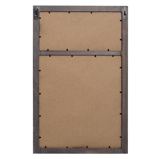 Cosmo Casa - Wandkrijtbord - 55×34×2 cm - Shabby Look - Hout - Vintage Grijsbruin