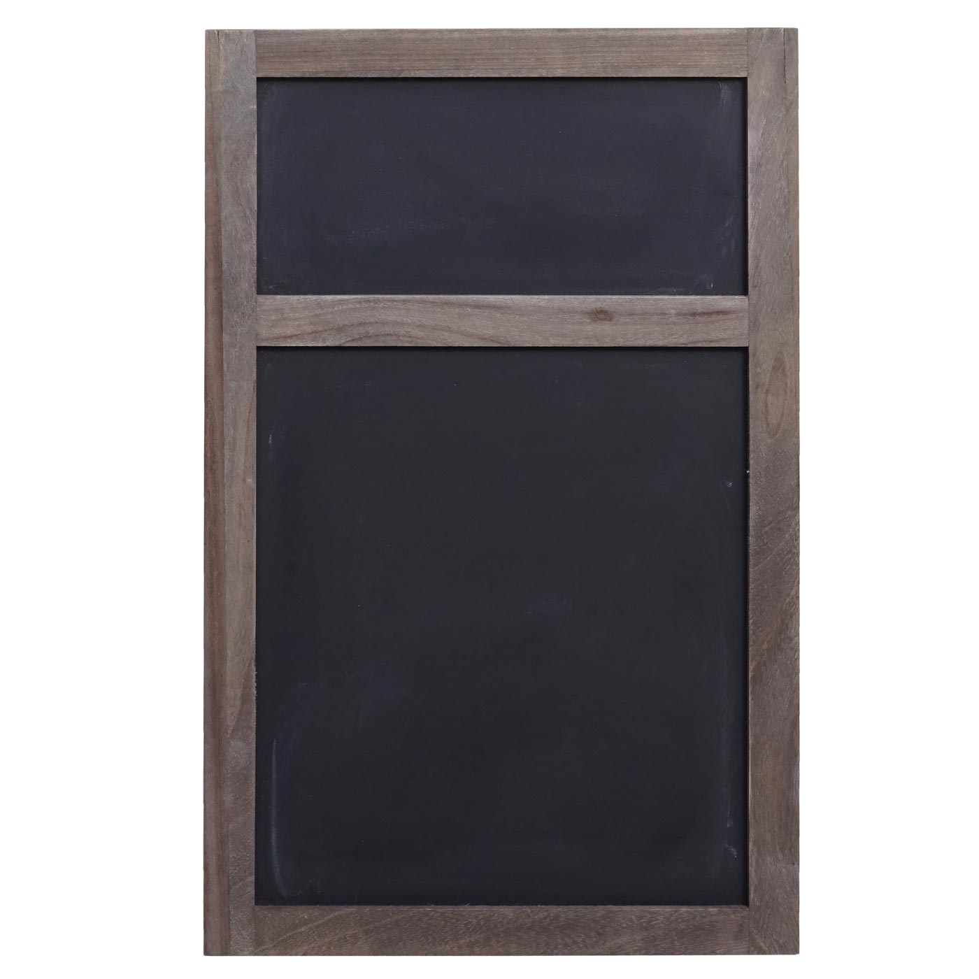 Cosmo Casa - Wandkrijtbord - 55×34×2 cm - Shabby Look - Hout - Vintage Grijsbruin