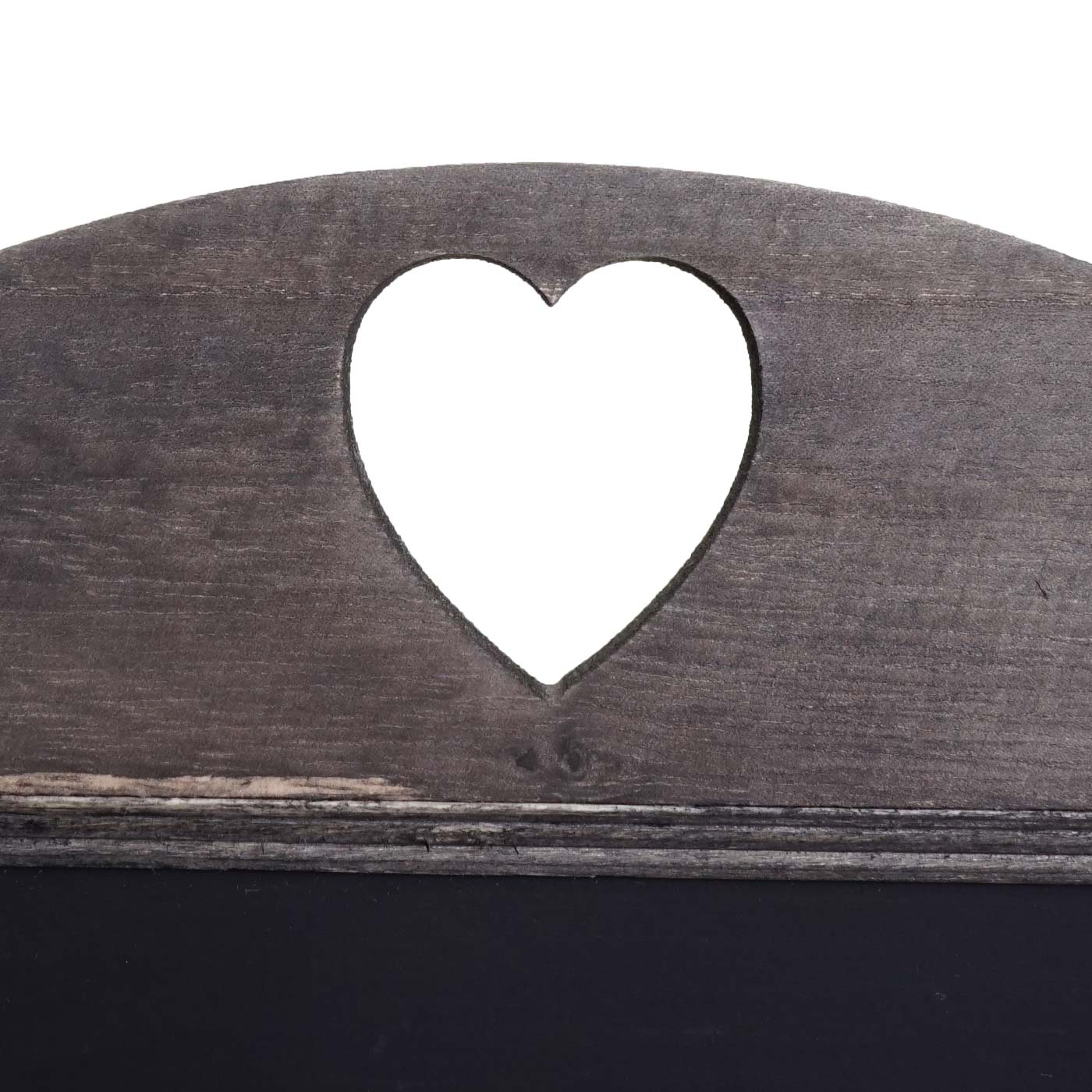 Cosmo Casa - Krijtbordstandaard - 66×37×27 cm - Shabby Look - Hout - Vintage Grijsbruin