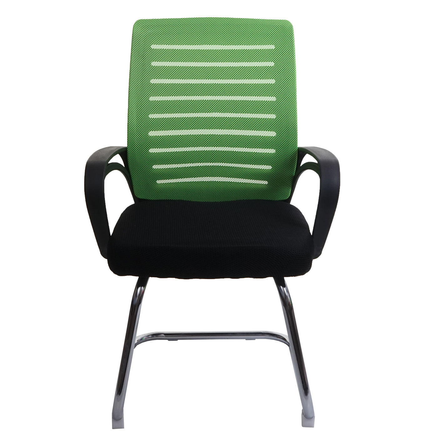 Cosmo Casa - Set van 2 Vergaderstoelen - Sledevrij - Textiel - Groen