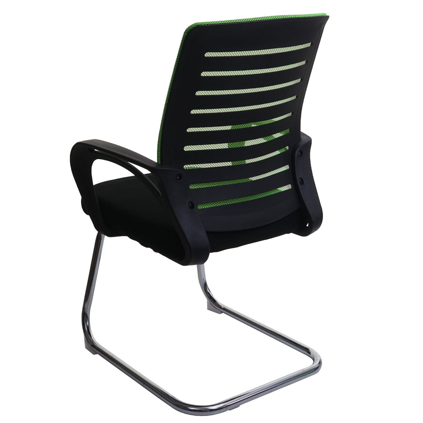 Cosmo Casa - Set van 2 Vergaderstoelen - Sledevrij - Textiel - Groen