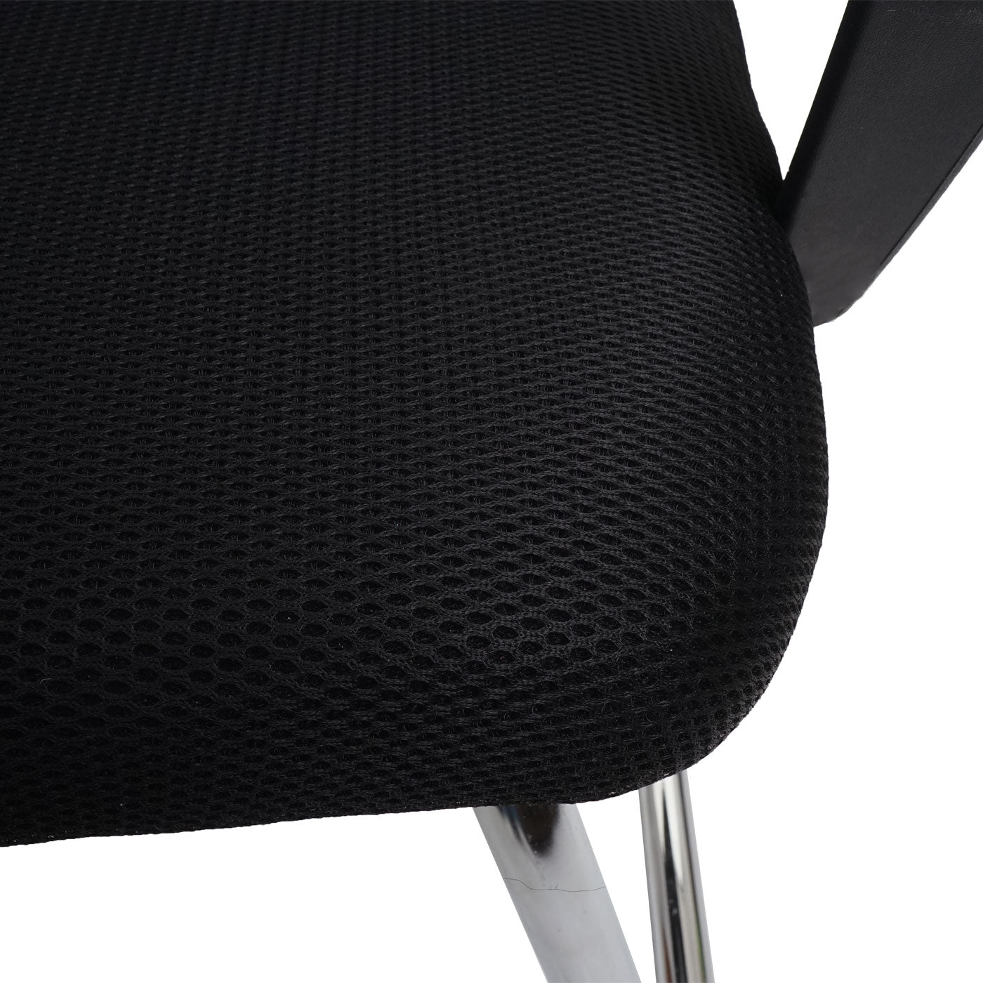 Cosmo Casa - Set van 2 Vergaderstoelen - Sledevrij - Textiel - Rood