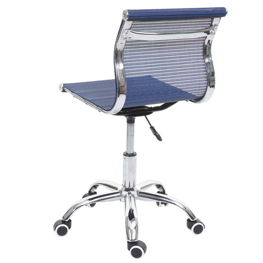 Cosmo Casa - Bureaustoel - Mesh - Textiel - Blauw