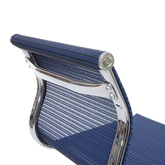 Cosmo Casa - Bureaustoel - Mesh - Textiel - Blauw