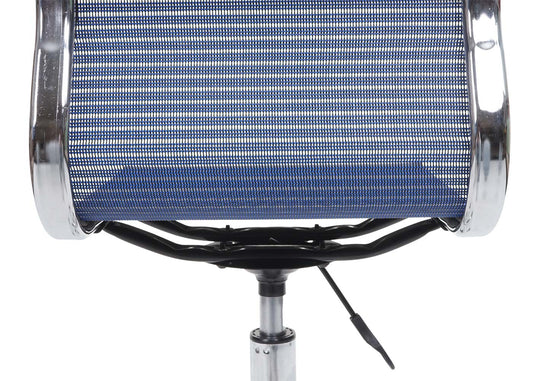 Cosmo Casa - Bureaustoel - Mesh - Textiel - Blauw