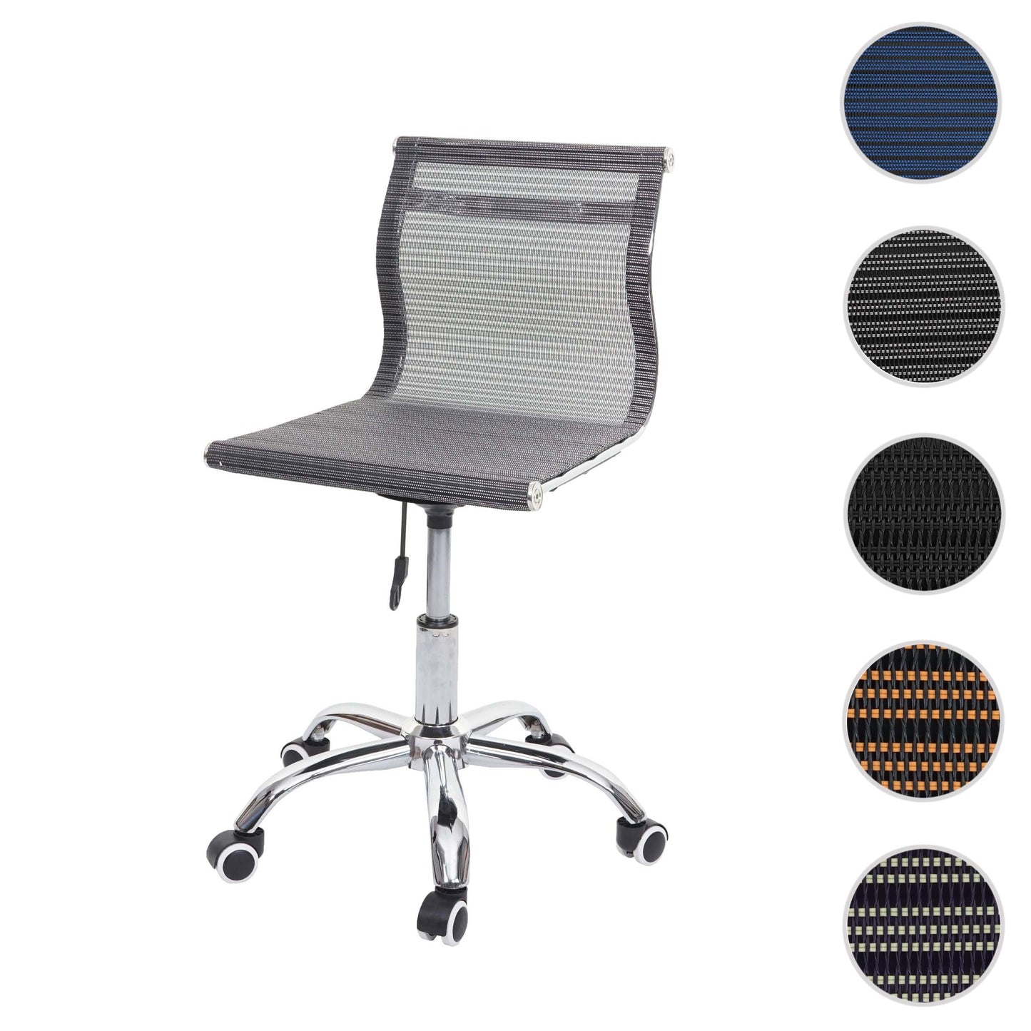 Cosmo Casa - Bureaustoel - Mesh - Textiel - Grijs