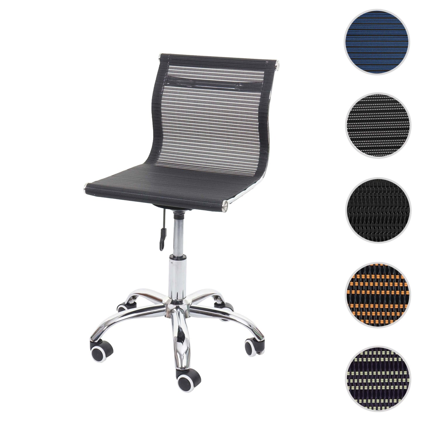 Cosmo Casa - Bureaustoel - Mesh - Textiel - Zwart