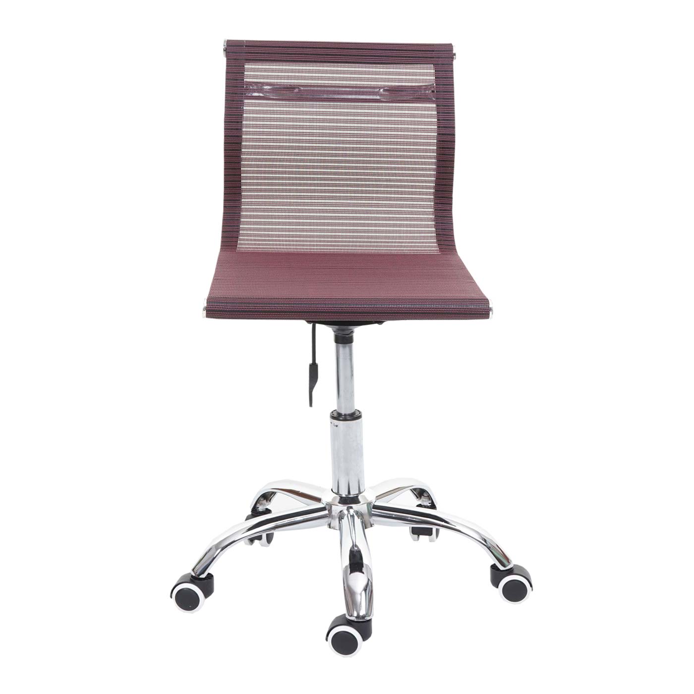 Cosmo Casa - Bureaustoel - Mesh - Textiel - Wijnrood