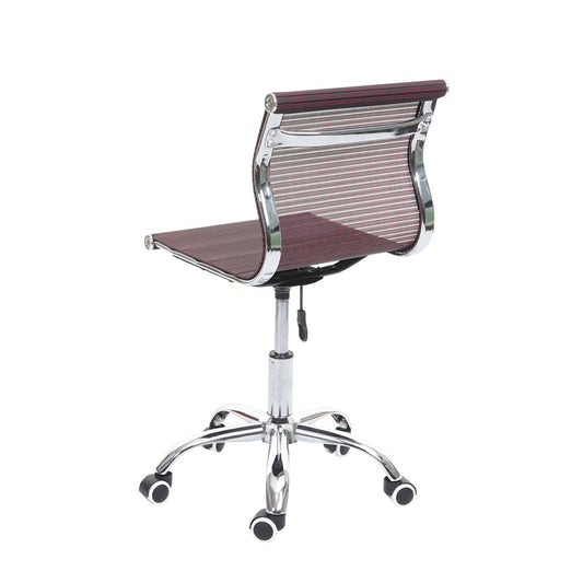 Cosmo Casa - Bureaustoel - Mesh - Textiel - Wijnrood