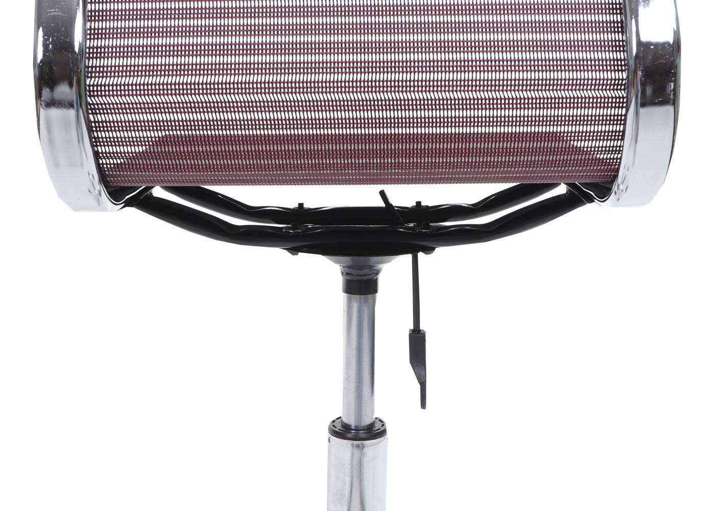 Cosmo Casa - Bureaustoel - Mesh - Textiel - Wijnrood