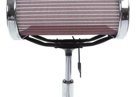 Cosmo Casa - Bureaustoel - Mesh - Textiel - Wijnrood