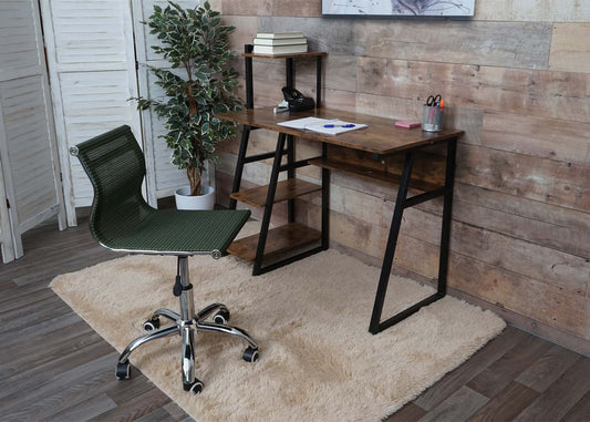 Cosmo Casa - Bureaustoel - Mesh - Textiel - Groen