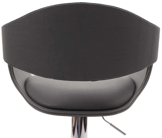 Cosmo Casa - Barkruk - Retro - Kunstleer - Mat grijs