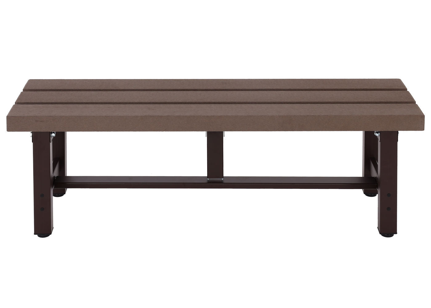 Cosmo Casa - Tuinbank - Weerbestendig WPC - Aluminium - Bruin - 120 cm