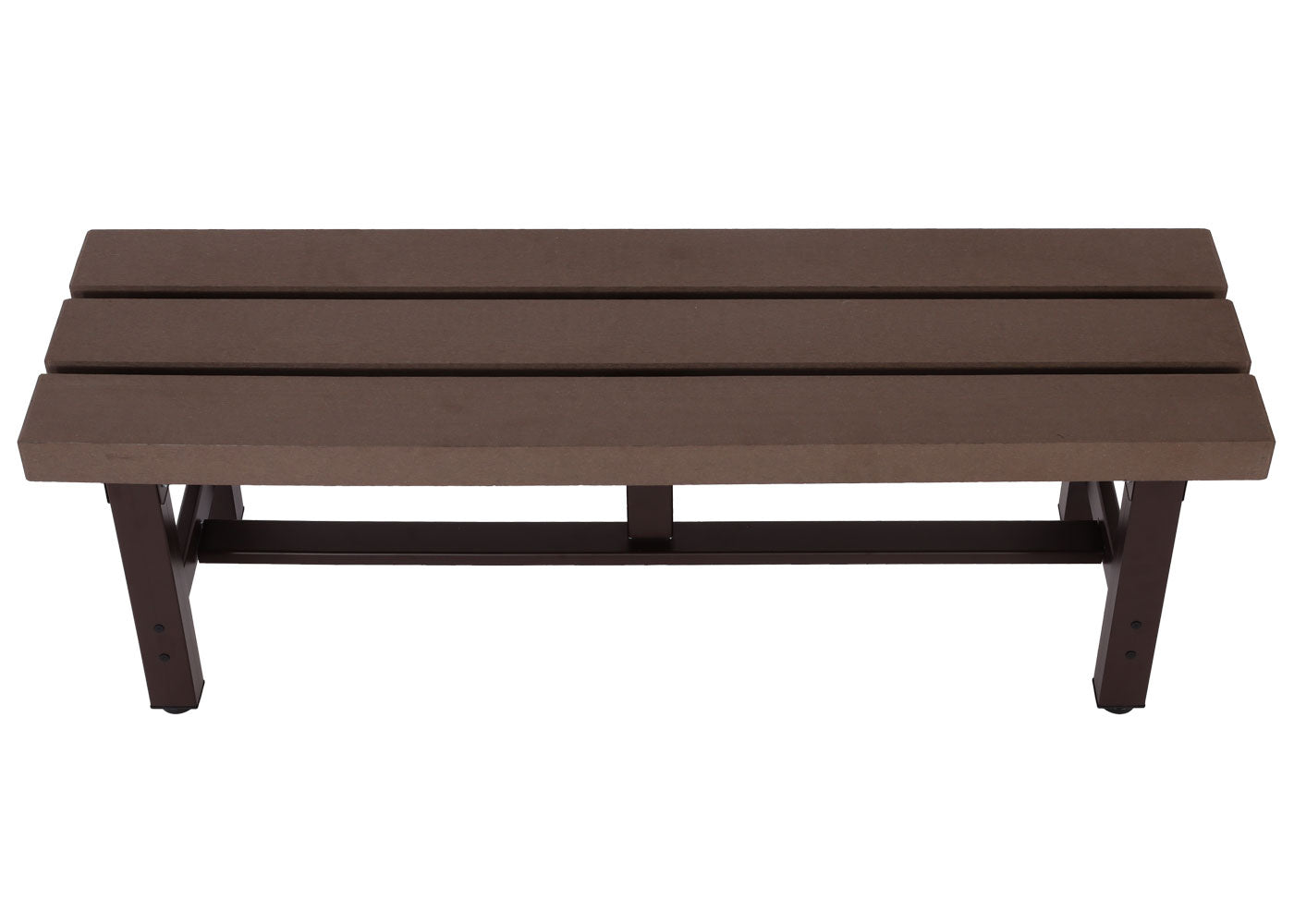 Cosmo Casa - Tuinbank - Weerbestendig WPC - Aluminium - Bruin - 120 cm