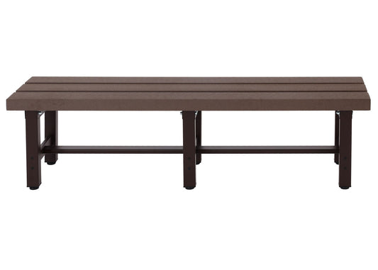 Cosmo Casa - Tuinbank - Weerbestendig WPC - Aluminium - Bruin - 150 cm