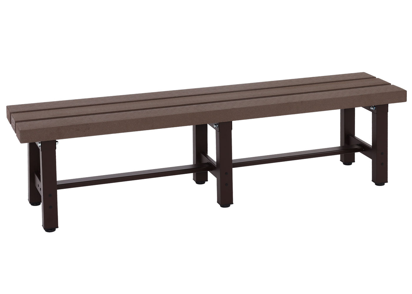 Cosmo Casa - Tuinbank - Weerbestendig WPC - Aluminium - Bruin - 150 cm